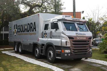 Scania vende caminhões blindados para a Esquadra